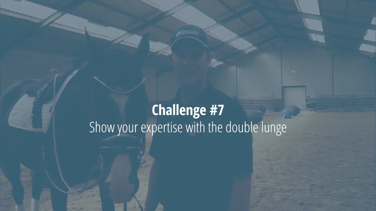 Tristan Tucker introducing the double lunge challenge