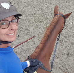 Jolanda Timmerman with a horse